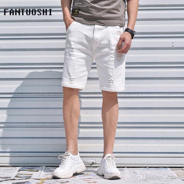 2019 new men brand denim shorts summer casual stretch slim cotton ripped short jeans male brand large size 42, White;black
2019 new men brand denim shorts summer casual stretch slim cotton ripped short jeans male brand large size 42, White;black