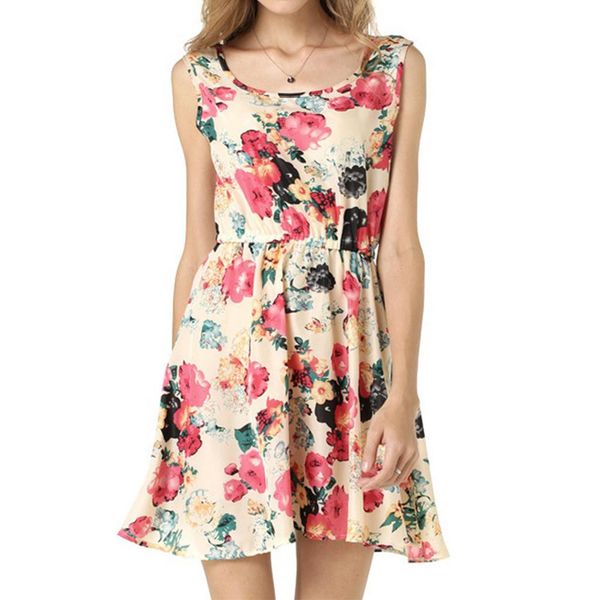 yiwa women summer dress boho style floral print chiffon beach dress sleeveless sundress mini party vestidos plus size, White;black
yiwa women summer dress boho style floral print chiffon beach dress sleeveless sundress mini party vestidos plus size, White;black