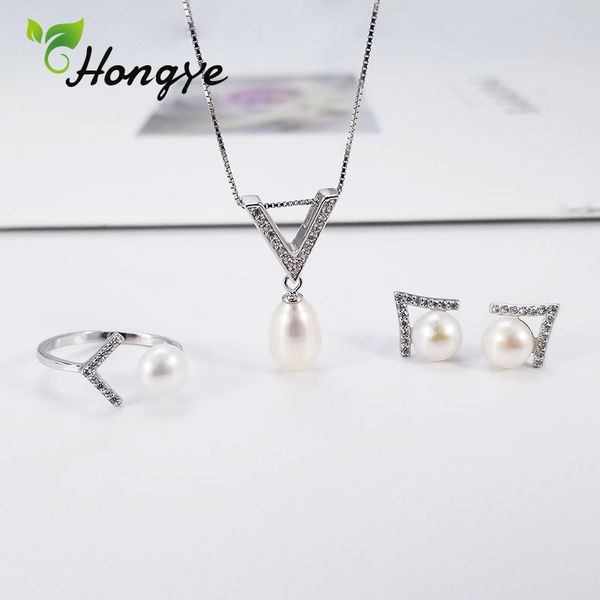 hongye pearl sets for women initial v silver 925 necklace quality zircon earrings rings female jewelry kits 2019 new arrivals, Black
hongye pearl sets for women initial v silver 925 necklace quality zircon earrings rings female jewelry kits 2019 new arrivals, Black