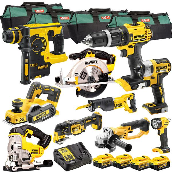 Dewalt 18v xr cordle li ion 10pc mon ter kit with 4 x 4 0ah batterie charger
Dewalt 18v xr cordle li ion 10pc mon ter kit with 4 x 4 0ah batterie charger