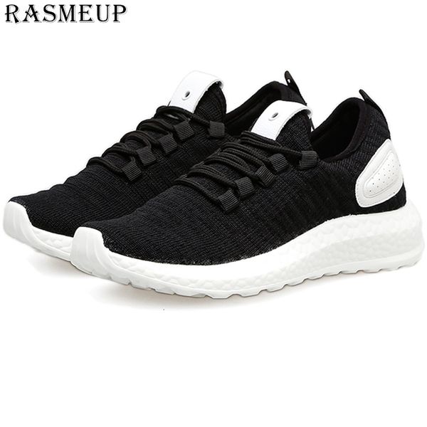 rasmeup plus size 43 women men lightweight sneakers 2019 summer knit breathable women's trainers soft couple walking shoes white t20011, Black
rasmeup plus size 43 women men lightweight sneakers 2019 summer knit breathable women's trainers soft couple walking shoes white t20011, Black