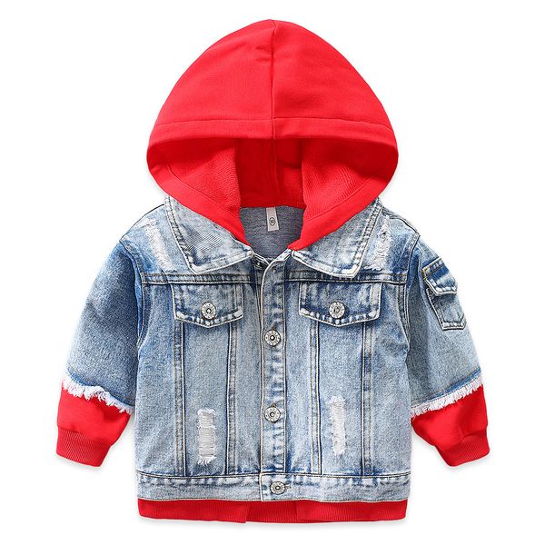 2019 spring kids cowboy coat boys girls splicing loose hoodies baby clothes wear out wash white jacket children's wear clothes, Blue;gray
2019 spring kids cowboy coat boys girls splicing loose hoodies baby clothes wear out wash white jacket children's wear clothes, Blue;gray