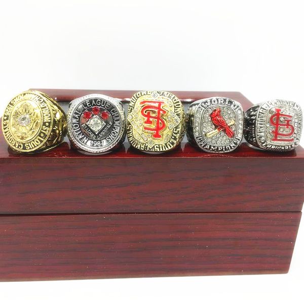 5pcs/set st. louis 1926 1987 2006 2011 2013 cardinal s world baseball championship ring wholesale ing, Golden;silver
5pcs/set st. louis 1926 1987 2006 2011 2013 cardinal s world baseball championship ring wholesale ing, Golden;silver