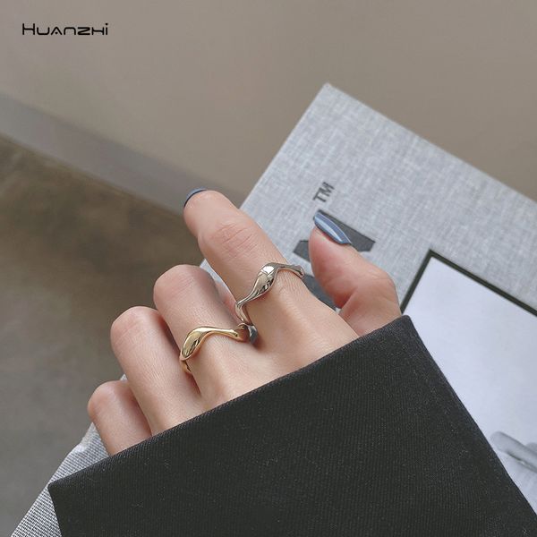 huanzhi 2019 new twisted irregular wavy glossy minimalist ring cross line wide open ring for women men party jewelry gifts, Golden;silver
huanzhi 2019 new twisted irregular wavy glossy minimalist ring cross line wide open ring for women men party jewelry gifts, Golden;silver