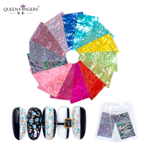 queen fingers 15 colors holo nail shell paper decorations stickers 7*4cm nail decals, Black
queen fingers 15 colors holo nail shell paper decorations stickers 7*4cm nail decals, Black