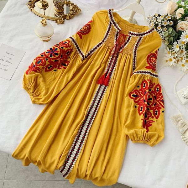 2020 new fashion women's clothing lantern sleeve dress female embroidered ethnic fringe lace vacation, Black;gray
2020 new fashion women's clothing lantern sleeve dress female embroidered ethnic fringe lace vacation, Black;gray