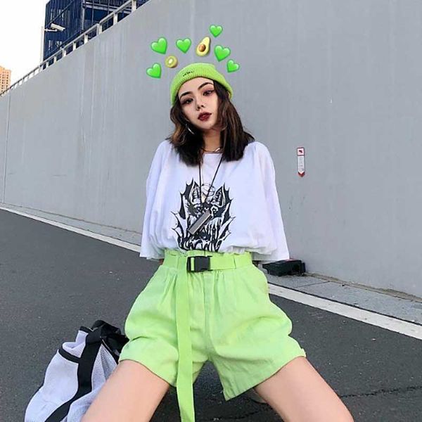 nicemix 2020 ladies fashion loose high waist wide leg five points trousers, White;black
nicemix 2020 ladies fashion loose high waist wide leg five points trousers, White;black