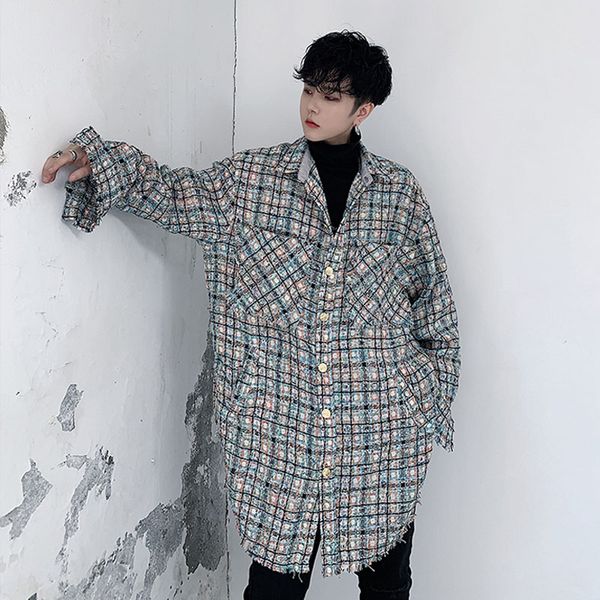 2020 new men vintage weave plaid long sleeve tassel shirt style jacket male streetwear hip hop cardigan coat outerwear, Black;brown
2020 new men vintage weave plaid long sleeve tassel shirt style jacket male streetwear hip hop cardigan coat outerwear, Black;brown