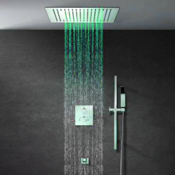 luxury 400*400 square led shower head system overhead big rain thermostatic bathroom faucets with sliding bar & hand shower sprayer & spout
luxury 400*400 square led shower head system overhead big rain thermostatic bathroom faucets with sliding bar & hand shower sprayer & spout