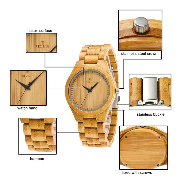 men bamboo watches with unique bamboo wood band case men quartz wristwatch lxh, Slivery;brown
men bamboo watches with unique bamboo wood band case men quartz wristwatch lxh, Slivery;brown