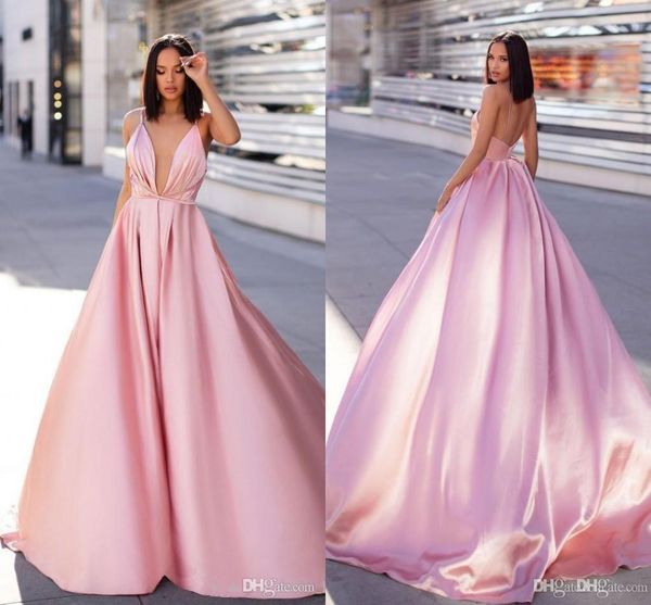 amazing a line prom dresses v neck spaghetti straps plunging open back pleats floor length formal dress evening party gowns ogstuff, Black
amazing a line prom dresses v neck spaghetti straps plunging open back pleats floor length formal dress evening party gowns ogstuff, Black