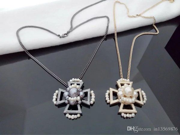 new with box luxury women's female's ladies stamped punk dj night party cross pearls long necklaces sweater chains ing, Silver
new with box luxury women's female's ladies stamped punk dj night party cross pearls long necklaces sweater chains ing, Silver