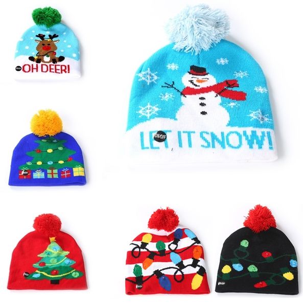 led knitting hat led lighting pom beanie kids hats snowflake xmas crochet wool lights knitted ball cap christmas hats for party 5131
led knitting hat led lighting pom beanie kids hats snowflake xmas crochet wool lights knitted ball cap christmas hats for party 5131