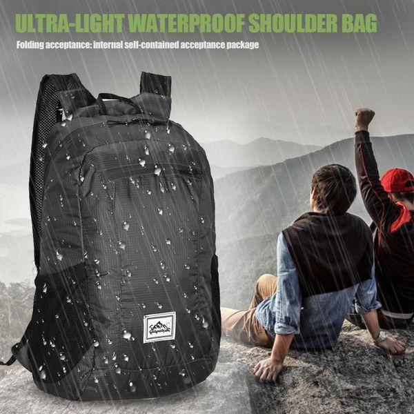 outdoor sport foldable shoulder backpack ultra light waterproof 20l travel climbing camping cycling storage bag unisex
outdoor sport foldable shoulder backpack ultra light waterproof 20l travel climbing camping cycling storage bag unisex