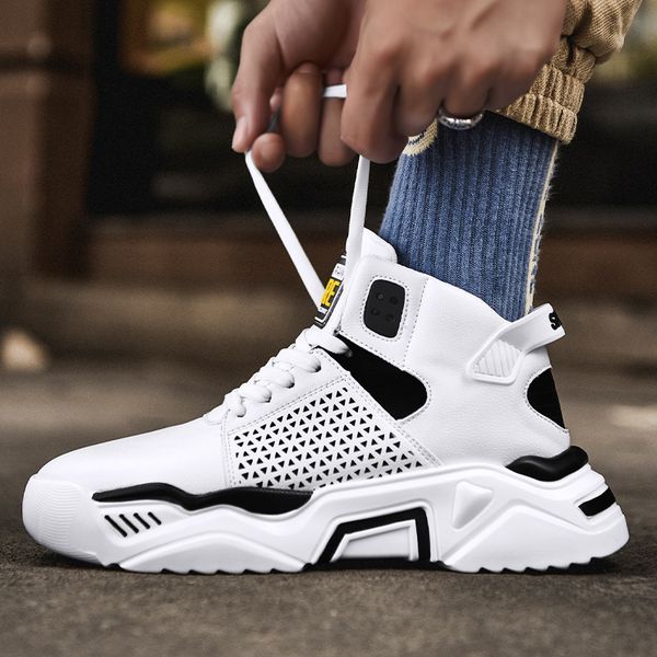 mans footwear autumn winter high-sneakers men's platform shoes trend cool casual men's shoes white black red basket homme
mans footwear autumn winter high-sneakers men's platform shoes trend cool casual men's shoes white black red basket homme