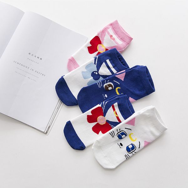 ljiqq 5 pairs women socks cute sailor moon cartoon socks lovely cotton kawaii new fashion girl cute happy, Black;white
ljiqq 5 pairs women socks cute sailor moon cartoon socks lovely cotton kawaii new fashion girl cute happy, Black;white