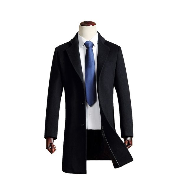 2018 mens winter medium stylish silm fit wool overcoat men brand-clothing solid wool blends quality trench coat for men, Black
2018 mens winter medium stylish silm fit wool overcoat men brand-clothing solid wool blends quality trench coat for men, Black