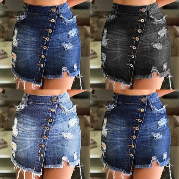 2020 summer jean skirt women denim skirt high waist thin package button irregular hip a line women skirts girl skirts, Black
2020 summer jean skirt women denim skirt high waist thin package button irregular hip a line women skirts girl skirts, Black