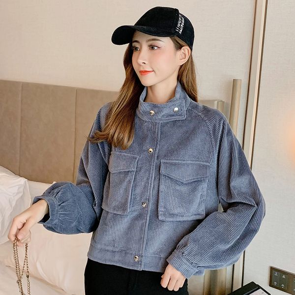 2020 new fashion women wool blends coat loose slim corduroy brief paragraph little high coats outerwear blue haze apricot 2990, Black
2020 new fashion women wool blends coat loose slim corduroy brief paragraph little high coats outerwear blue haze apricot 2990, Black