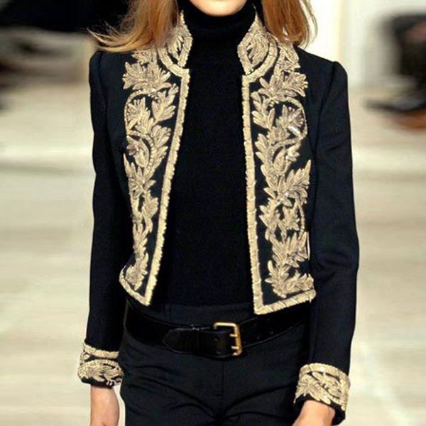 autumn winter blazer jacket women long sleeve open front short cardigan suit jacket cool work office coat chaleco de las, White;black
autumn winter blazer jacket women long sleeve open front short cardigan suit jacket cool work office coat chaleco de las, White;black