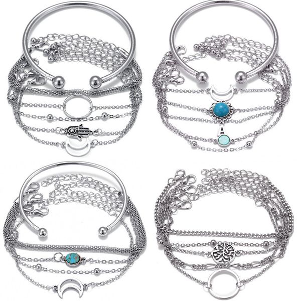 diezi bohemian silver color chain bracelet bangle sets palm flower moon sky blue stone letters charm bracelets for women jewelry
diezi bohemian silver color chain bracelet bangle sets palm flower moon sky blue stone letters charm bracelets for women jewelry