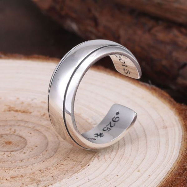 925 sterling silver American European hand-made designer vintage jewelry antique silver smooth plain band open ring
925 sterling silver American European hand-made designer vintage jewelry antique silver smooth plain band open ring