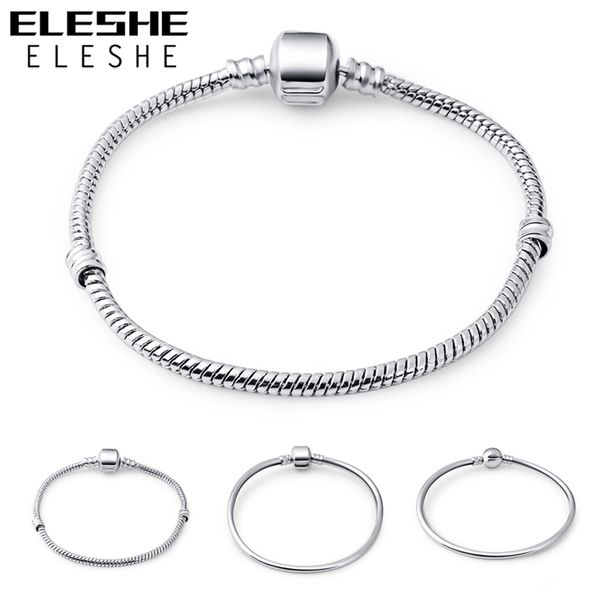 eleshe 3 style silver snake chain bracelet fit authentic bracelet bangle chain charms women jewelry accessories gift, Black
eleshe 3 style silver snake chain bracelet fit authentic bracelet bangle chain charms women jewelry accessories gift, Black