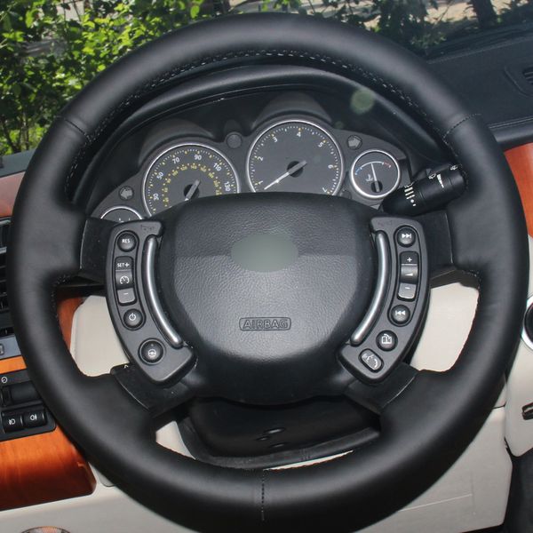 black synthetic leather car steering wheel cover for land rover range rover 2003-2012
black synthetic leather car steering wheel cover for land rover range rover 2003-2012