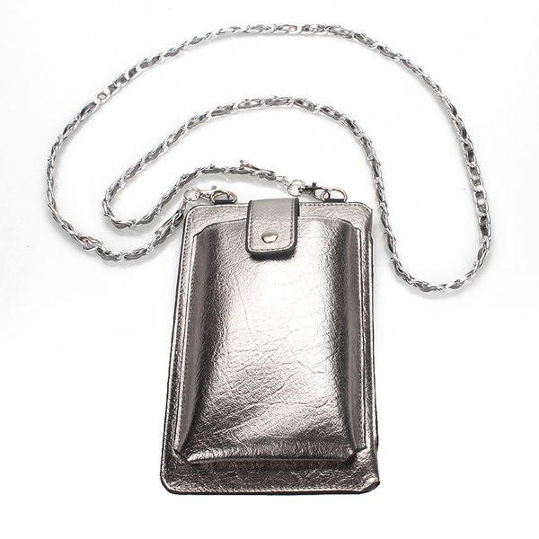 technology sense space silver messenger bag women's long style cool phone bag
technology sense space silver messenger bag women's long style cool phone bag