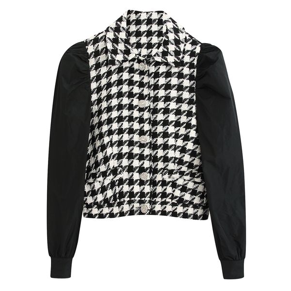 stylish chic houndstooth plaid pacthwork blouses women fashion turn-down collar shirts elegant ladies buttons long sleeve, White
stylish chic houndstooth plaid pacthwork blouses women fashion turn-down collar shirts elegant ladies buttons long sleeve, White