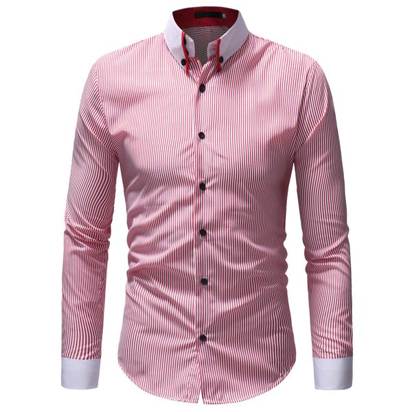 wsgyj small stripe shirt 2019 korean fashion long sleeve casual shirts cotton business social dress shirt men's clothing, White;black
wsgyj small stripe shirt 2019 korean fashion long sleeve casual shirts cotton business social dress shirt men's clothing, White;black