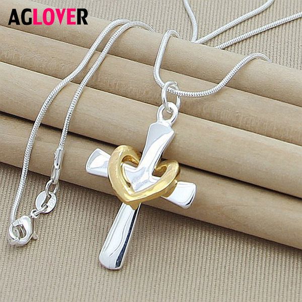 new shelves 925 sterling silver heart cross pendant necklace for women romantic fashion wedding jewelry
new shelves 925 sterling silver heart cross pendant necklace for women romantic fashion wedding jewelry