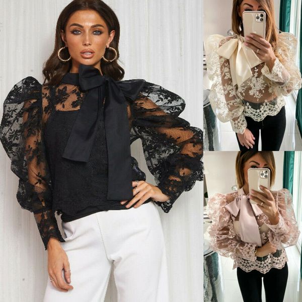 yoga outfits women's pullover blouse shirts lace floral big bow collar mesh puff transparent, White;red
yoga outfits women's pullover blouse shirts lace floral big bow collar mesh puff transparent, White;red