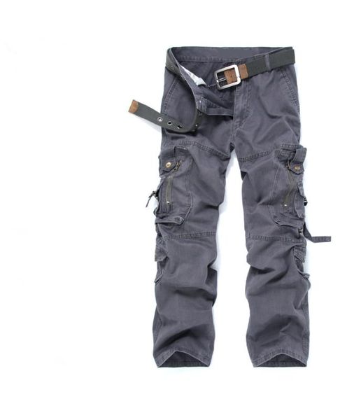 new heavy multi-pocket men loose overall cargo pants full-length zippers decorated high-end tooling solid men casual trousers, Blue
new heavy multi-pocket men loose overall cargo pants full-length zippers decorated high-end tooling solid men casual trousers, Blue