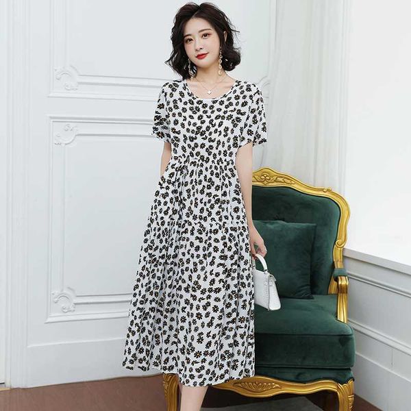 платье 2020 лето новое женское хлопчатобумажное платье элегантный свободный большой размер o-образным вырезом печати женский размер xl-5xl, Black;gray
платье 2020 лето новое женское хлопчатобумажное платье элегантный свободный большой размер o-образным вырезом печати женский размер xl-5xl, Black;gray