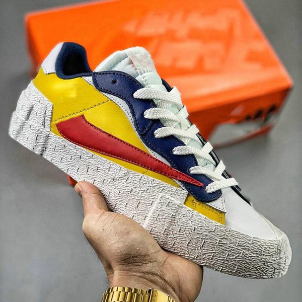 ale blazers mid x sacai skate shoes high low casual sneakers designer canvas shoes mens womens, Black;blue
ale blazers mid x sacai skate shoes high low casual sneakers designer canvas shoes mens womens, Black;blue