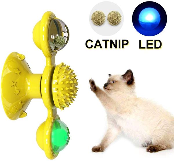 windmill cat toy with led ball and catnip ball cat turntable teasing interactive toy funny kitten windmill ball, massage scratching tickle
windmill cat toy with led ball and catnip ball cat turntable teasing interactive toy funny kitten windmill ball, massage scratching tickle