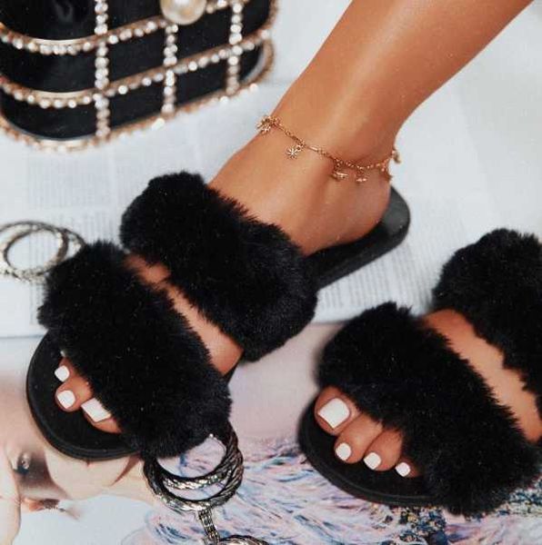 2020 winter fashion women home slippers faux fur warm shoes woman slip on flats female fur flip flops pink plus size 43, Black
2020 winter fashion women home slippers faux fur warm shoes woman slip on flats female fur flip flops pink plus size 43, Black