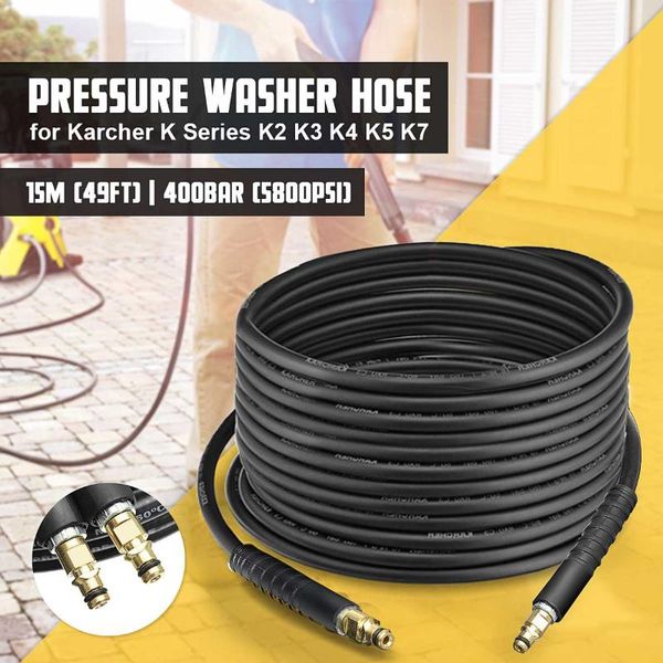 15 meters high pressure washer hose pipe cord car washer water cleaning extension hose for karcher k series k2 k4 k5 k7
15 meters high pressure washer hose pipe cord car washer water cleaning extension hose for karcher k series k2 k4 k5 k7