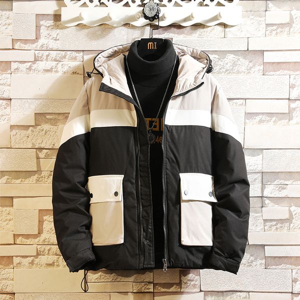 men's down & parkas the color matching cotton-padded jacket male winter fashion youth thick clothes coat section qiu dong, Black
men's down & parkas the color matching cotton-padded jacket male winter fashion youth thick clothes coat section qiu dong, Black