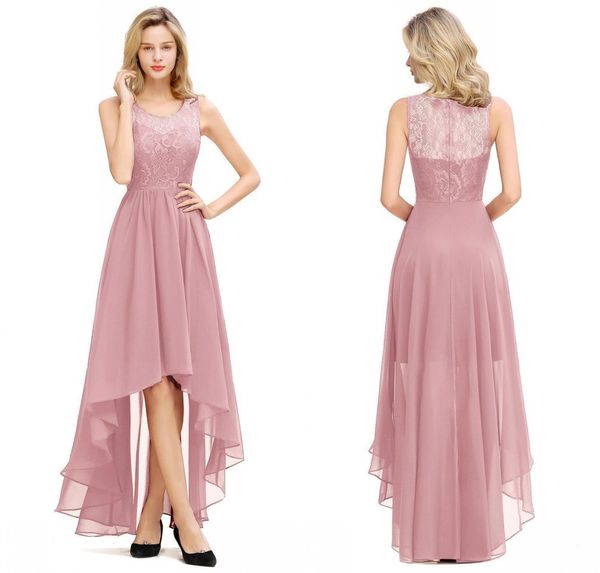simple rose pink chiffon long bridesmaid dresses high low wedding guest party gown sleeveless lace flower vestido madrinha cps1323, White;pink
simple rose pink chiffon long bridesmaid dresses high low wedding guest party gown sleeveless lace flower vestido madrinha cps1323, White;pink