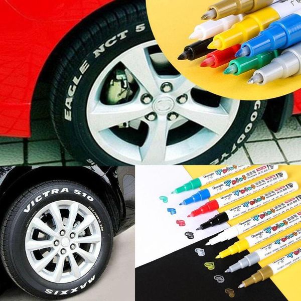 8 colors waterproof car tyre tire tread cd metal permanent paint marker graffti oily markers pen stationery supplies
8 colors waterproof car tyre tire tread cd metal permanent paint marker graffti oily markers pen stationery supplies