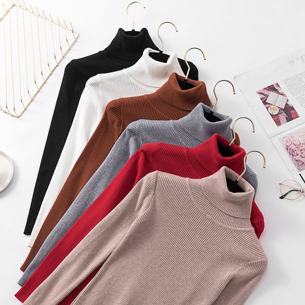 2020 autumn winter thick sweater women knitted ribbed pullover sweater long sleeve turtleneck slim jumper soft warm pull femme, White;black
2020 autumn winter thick sweater women knitted ribbed pullover sweater long sleeve turtleneck slim jumper soft warm pull femme, White;black