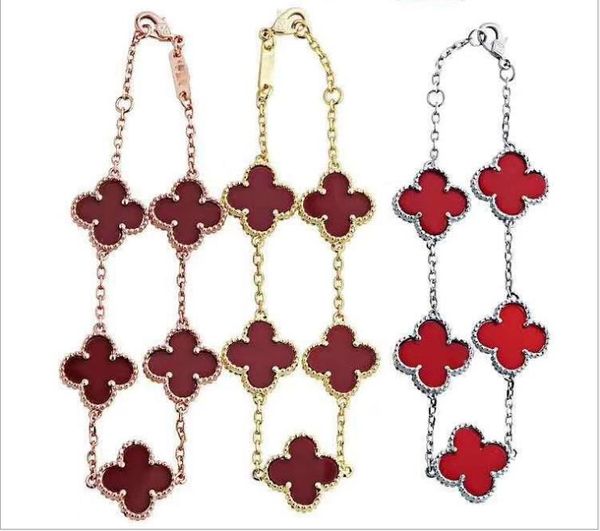 bracelet electroplated rose gold classic fashion black agate shell five flower bracelet, Golden;silver
bracelet electroplated rose gold classic fashion black agate shell five flower bracelet, Golden;silver
