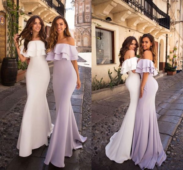 lilac off shoulder mermaid bridesmaid dresses black girl wedding guest gown plus size sheath prom evening party dresses, White;pink
lilac off shoulder mermaid bridesmaid dresses black girl wedding guest gown plus size sheath prom evening party dresses, White;pink