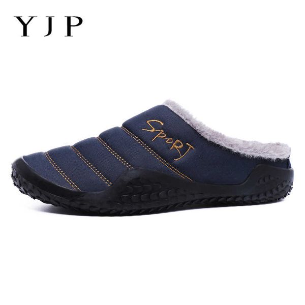yjp men slippers winter home non-slip warm indoors bedroom floor shoes plush slippers plush slides flip flops schinelo, Black 
yjp men slippers winter home non-slip warm indoors bedroom floor shoes plush slippers plush slides flip flops schinelo, Black