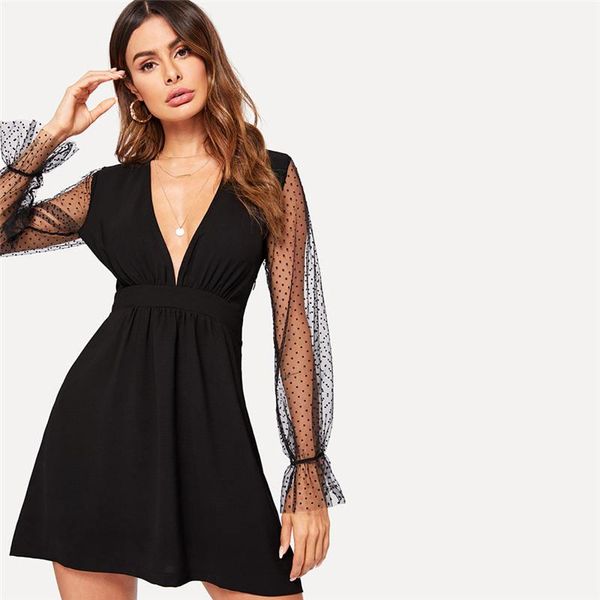 hollow out lace v neck bodycon pencil dress long sleeve autumn crew neck casual dresses womens designer dresses, Black;gray
hollow out lace v neck bodycon pencil dress long sleeve autumn crew neck casual dresses womens designer dresses, Black;gray