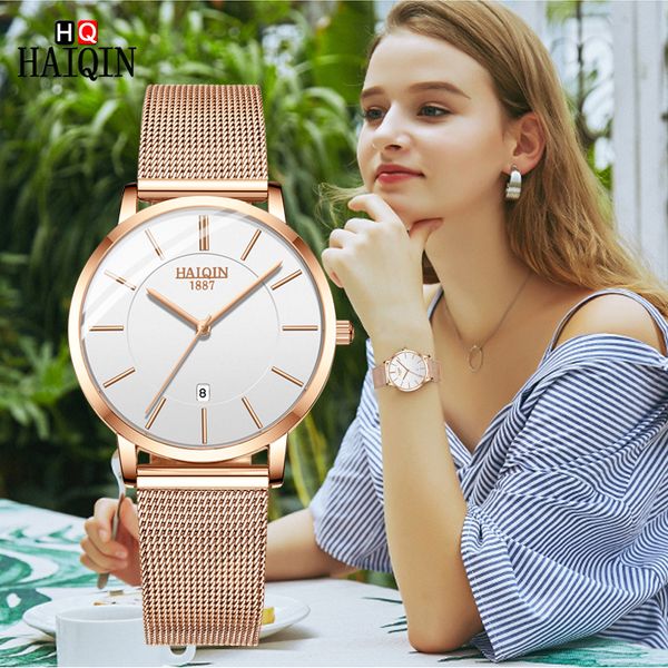 haiqin women's watches gold fashion brand 2019 luxury quartz watch couple watches sports fitness lady clock zegarek damski, Slivery;brown
haiqin women's watches gold fashion brand 2019 luxury quartz watch couple watches sports fitness lady clock zegarek damski, Slivery;brown