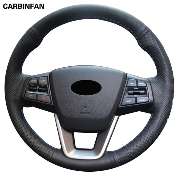 black leather hand-stitched car steering wheel cover for ix25 creta 2014 2015 2016 2017
black leather hand-stitched car steering wheel cover for ix25 creta 2014 2015 2016 2017