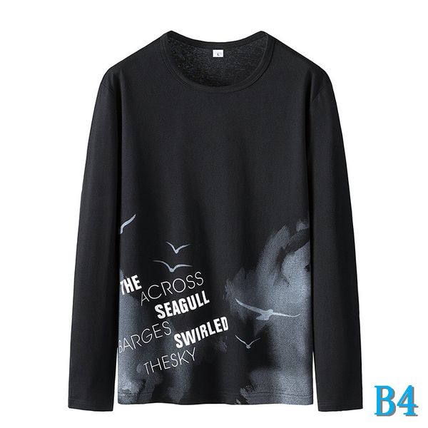 brand men's t shirt 2019 autumn t shirt long-sleeved sweater men's round neck the trend of spring and autumn wild shirtsb4, White;black
brand men's t shirt 2019 autumn t shirt long-sleeved sweater men's round neck the trend of spring and autumn wild shirtsb4, White;black